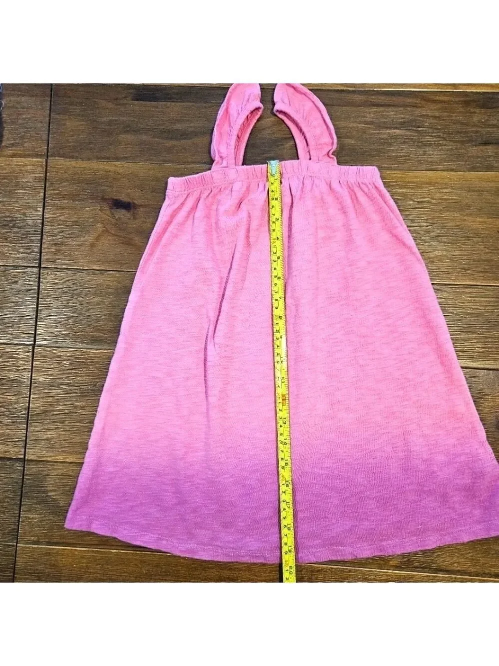 GAP GIRL'S FLUTTER SOFT KNIT PINK TANK DRESS SIZE 4